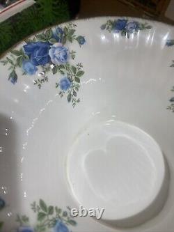 Royal Albert MOONLIGHT ROSE Footed Punch Bowl Vintage RARE