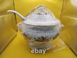 Royal Albert OLD COUNTRY ROSE Fluted SOUP TUREEN Spoon New Rare Doulton 1962