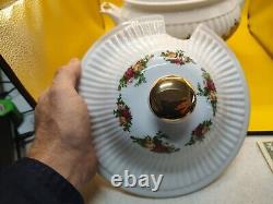 Royal Albert OLD COUNTRY ROSE Fluted SOUP TUREEN Spoon New Rare Doulton 1962