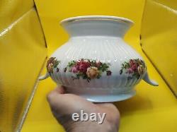 Royal Albert OLD COUNTRY ROSE Fluted SOUP TUREEN Spoon New Rare Doulton 1962