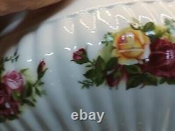 Royal Albert OLD COUNTRY ROSE Fluted SOUP TUREEN Spoon New Rare Doulton 1962