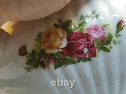 Royal Albert OLD COUNTRY ROSE Fluted SOUP TUREEN Spoon New Rare Doulton 1962