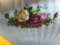 Royal Albert OLD COUNTRY ROSE Fluted SOUP TUREEN Spoon New Rare Doulton 1962