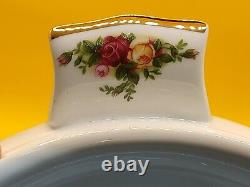 Royal Albert OLD COUNTRY ROSE Fluted SOUP TUREEN Spoon New Rare Doulton 1962