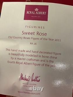 Royal Albert gorgeous rare (Sweet Rose) figurine. Brand New In Box