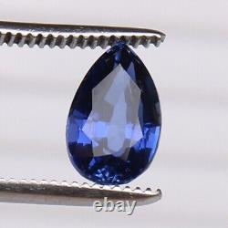 Royal Blue Sapphire Cornflower 7.70 Ct. Pear Shape 100% RARE Loose Gemstone