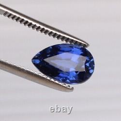 Royal Blue Sapphire Cornflower 7.70 Ct. Pear Shape 100% RARE Loose Gemstone