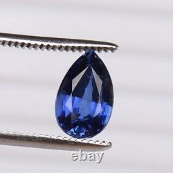 Royal Blue Sapphire Cornflower 7.70 Ct. Pear Shape 100% RARE Loose Gemstone