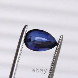 Royal Blue Sapphire Cornflower 7.70 Ct. Pear Shape 100% RARE Loose Gemstone