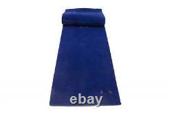 Royal Blue Tribal Pictorial Gabbeh 3X10 Modern Runner Rug Plush Hallway Carpet