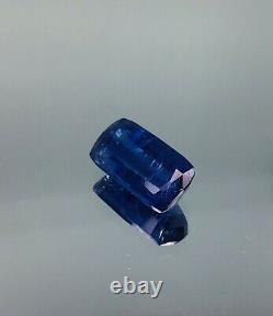 Royal Blue Vivid Kyanite 12 Carat Emerald Cut Gemstone 100% Natural Rare Size