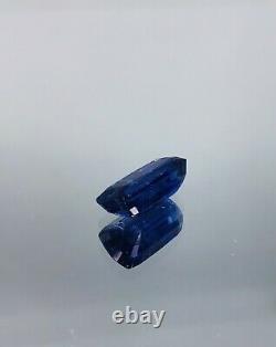 Royal Blue Vivid Kyanite 12 Carat Emerald Cut Gemstone 100% Natural Rare Size