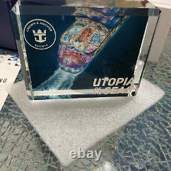 Royal Caribbean Utopia Of The Seas Crystal Block Brand New Very Rare