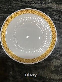 Royal Copenhagen, Gold Fan 16 6 Piece Place Settings RARE Complete Set. Stunning