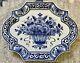 Royal Delft The Original Blue Plate Flower Basket Rare Just Out Of Box