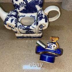 Royal Doulton Cardew Real Old Willow Royal Albert Winter Chair Teapot New Rare