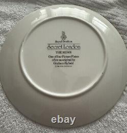 Royal Doulton Secret London Plates Set Of 4 RARE Vintage