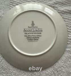 Royal Doulton Secret London Plates Set Of 4 RARE Vintage