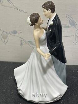 Royal Doulton WEDDING DAY Figurine Signed MICHAEL DOULTON CAKE TOPPER RARE