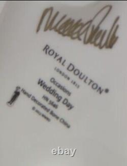 Royal Doulton WEDDING DAY Figurine Signed MICHAEL DOULTON CAKE TOPPER RARE