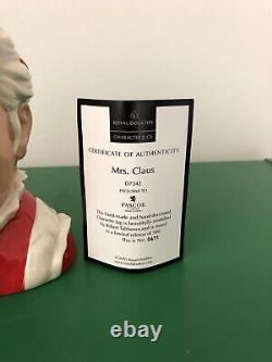 Royal Doulton'mrs. Claus' Large Character Jug D7242 2005 Christmas /500 Rare