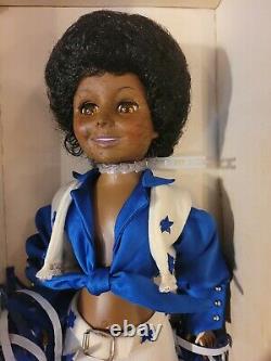 Royal House of Dolls Dallas Cowboys Cheerleader, African American. NIB RARE