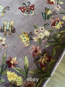 Royal Palace Butterfly Meadows Rug 3' x 5' NEW QVC Lavender SOLD OUT RARE