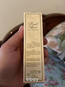 Royal Secret spray concentré 1 Oz 30 ml Discontinued rare vintage cologne