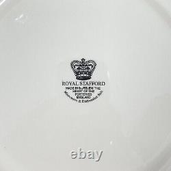 Royal Stafford Halloween Wicked Witches Coven Spell Cat Salad Plates set 4 RARE