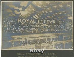 Royal Typewriter Co Exhibit NYC rare antique photo