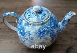 Royal Winton Blue Welbeck teapot (England 1995) RARE Find