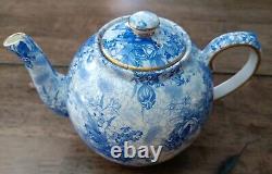 Royal Winton Blue Welbeck teapot (England 1995) RARE Find