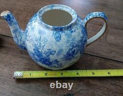 Royal Winton Blue Welbeck teapot (England 1995) RARE Find