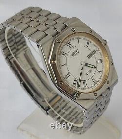 SEIKO SQ 100 5Y23-8200 ROYAL OAK Quartz Watch Great Condition New Battery RARE