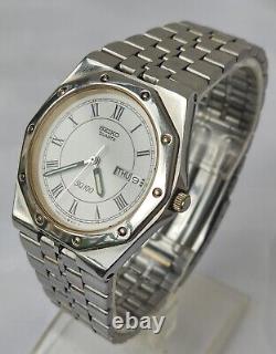 SEIKO SQ 100 5Y23-8200 ROYAL OAK Quartz Watch Great Condition New Battery RARE