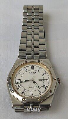 SEIKO SQ 100 5Y23-8200 ROYAL OAK Quartz Watch Great Condition New Battery RARE