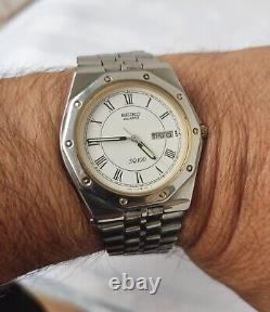 SEIKO SQ 100 5Y23-8200 ROYAL OAK Quartz Watch Great Condition New Battery RARE