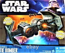 STAR WARS 97637 IMPERIAL TIE BOMBER With FIRING MISSLE WALMART EXCLUSIVE MISB RARE