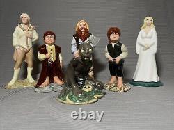 SUPER RARE Set of Six Royal Doulton Lord Of The Rings Figurines