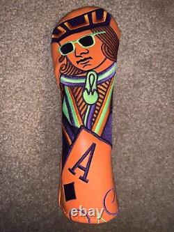 SWAG Golf ROYAL JACK SAKS Hybrid Head Cover Orange/Volt NOOB Rare HTF