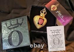 Salvador Dali The Royal Heart Faux Ruby & Pearl Pin Brooch Joies 2002 RARE