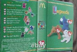 TY PEANUT The Royal Blue Elephant 1995 McDonalds Beanie Baby RARE RETIRED Sealed