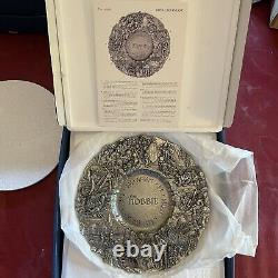 The Hobbit Royal Selangor Pewter Plate The Hobbit RARE Lord Of The Rings