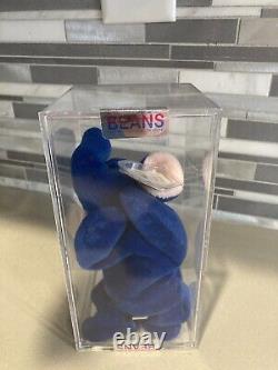 Ty Beanie Baby Peanut Royal Blue, 3rd/1st MWMT MQ. Rare and pristine
