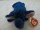 Ty Beanie Baby Peanut Royal Blue Authenticated Super Rare
