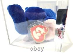 Ty Beanie Baby Rare 3rd 1st Gen Tag Royal Blue Peanut TBB Authenticated MWMT-MQ