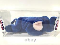 Ty Beanie Baby Rare 3rd 1st Gen Tag Royal Blue Peanut TBB Authenticated MWMT-MQ