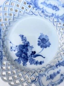 UNIQUE & VERY RARE Royal Copenhagen Blue Flower Reticulated Plate DENMARK