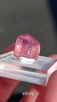 Ultra Rare Purple Pink Orange Imperial Topaz 8 Carats From Ouro Preto, Brazil