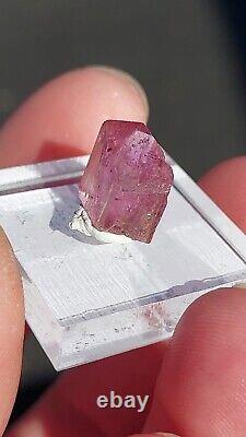 Ultra Rare Purple Pink Orange Imperial Topaz 8 Carats From Ouro Preto, Brazil